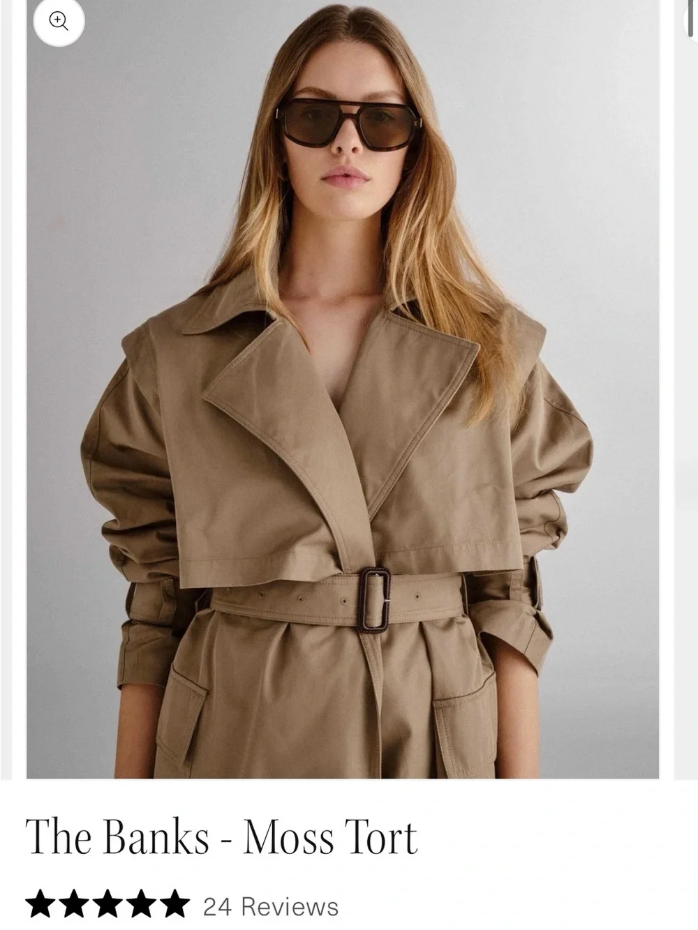 Luv Lou “The Banks” Aviator Sunglasses in Moss Tort